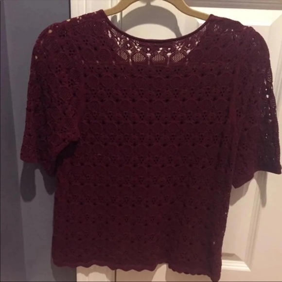 LOFT Embroidered Lace Sweater - Picture 3 of 7